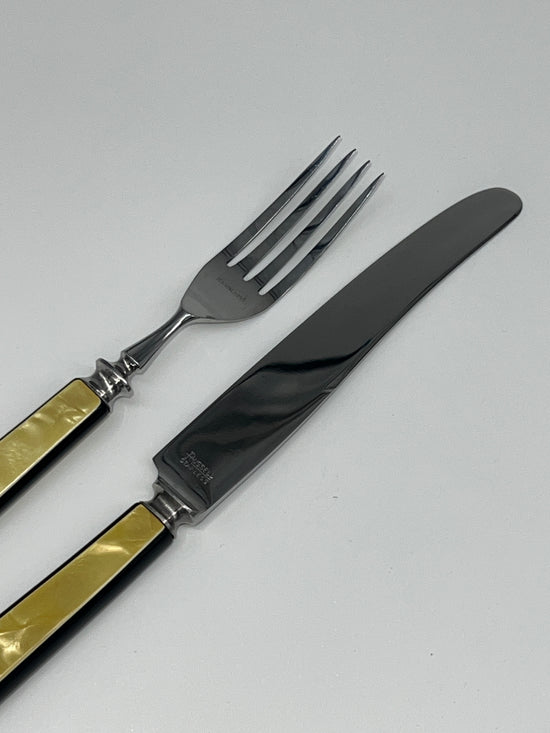 two tone antique flatware