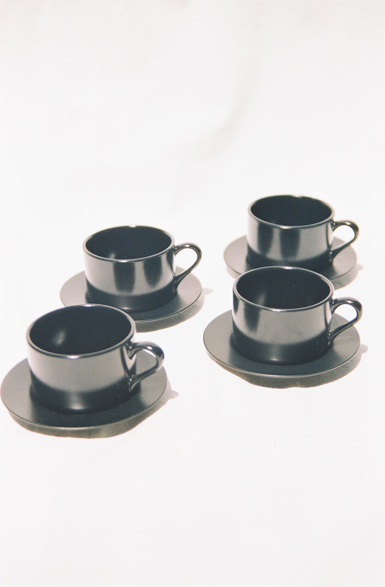 barneys ny black ceramic coffee set