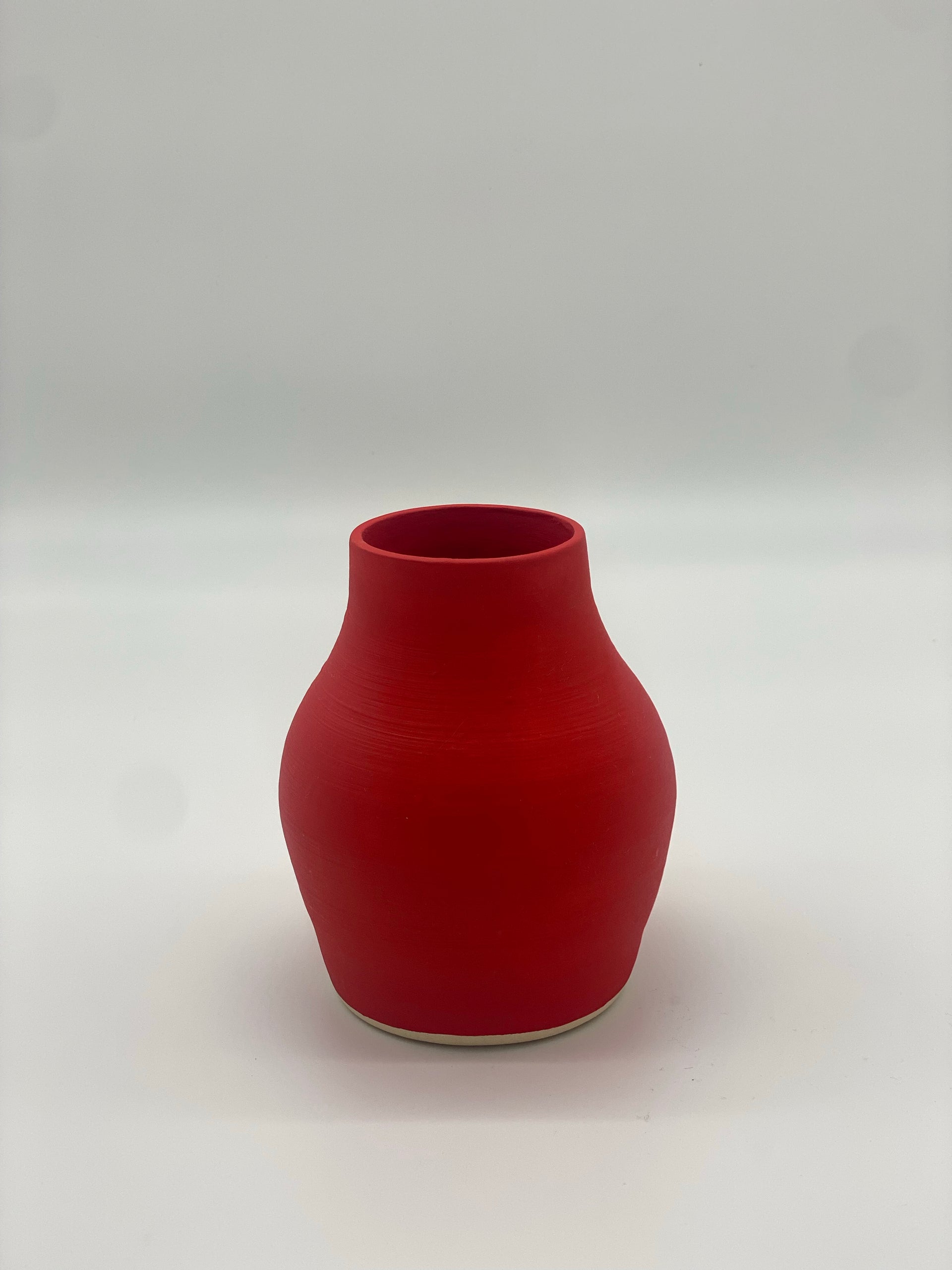 heart pott ceramics red tall vase