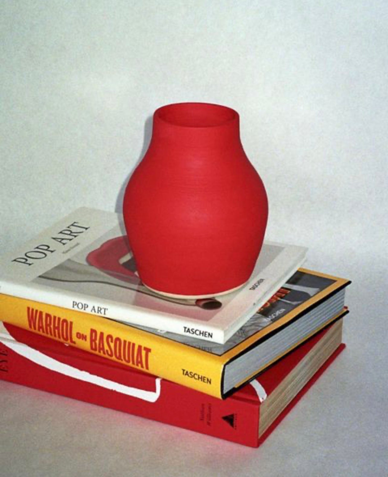 heart pott ceramics red tall vase