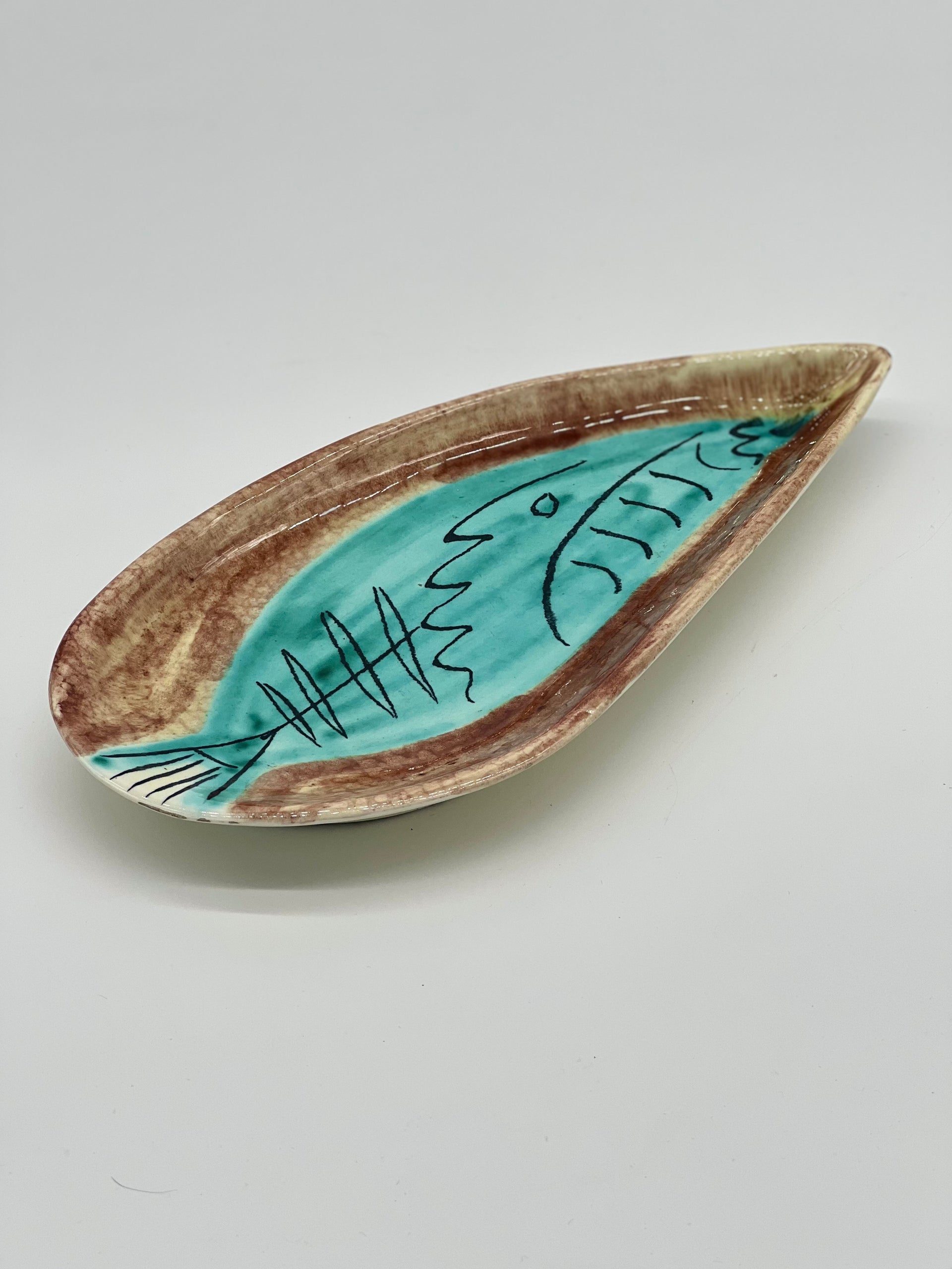 italian ceramic fish plate