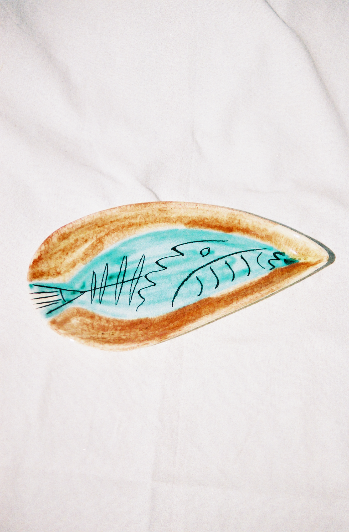 italian ceramic fish plate